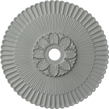 Ekena Millwork Melonie Ceiling Medallion (Fits Canopies up to 6 1/4"), 36 1/4"OD x 1 7/8"P, Primed White CM36ME